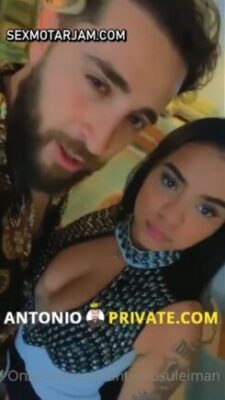 الفتاة الممحونة تأتي خصيصاً إلى أنطونيو لينيكها