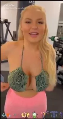 انتونيو سليمان يصادف صديقته الشقراء في النادي الرياضي